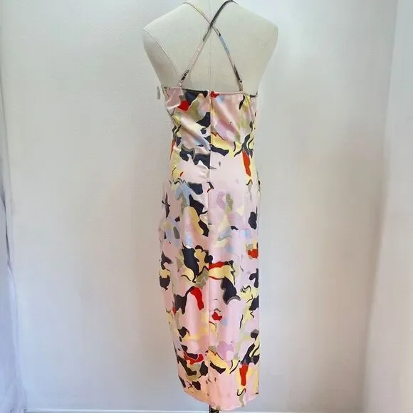 Open Edit Pink Cross Strap Dress - M - Silky Feel - Picture 6 of 16